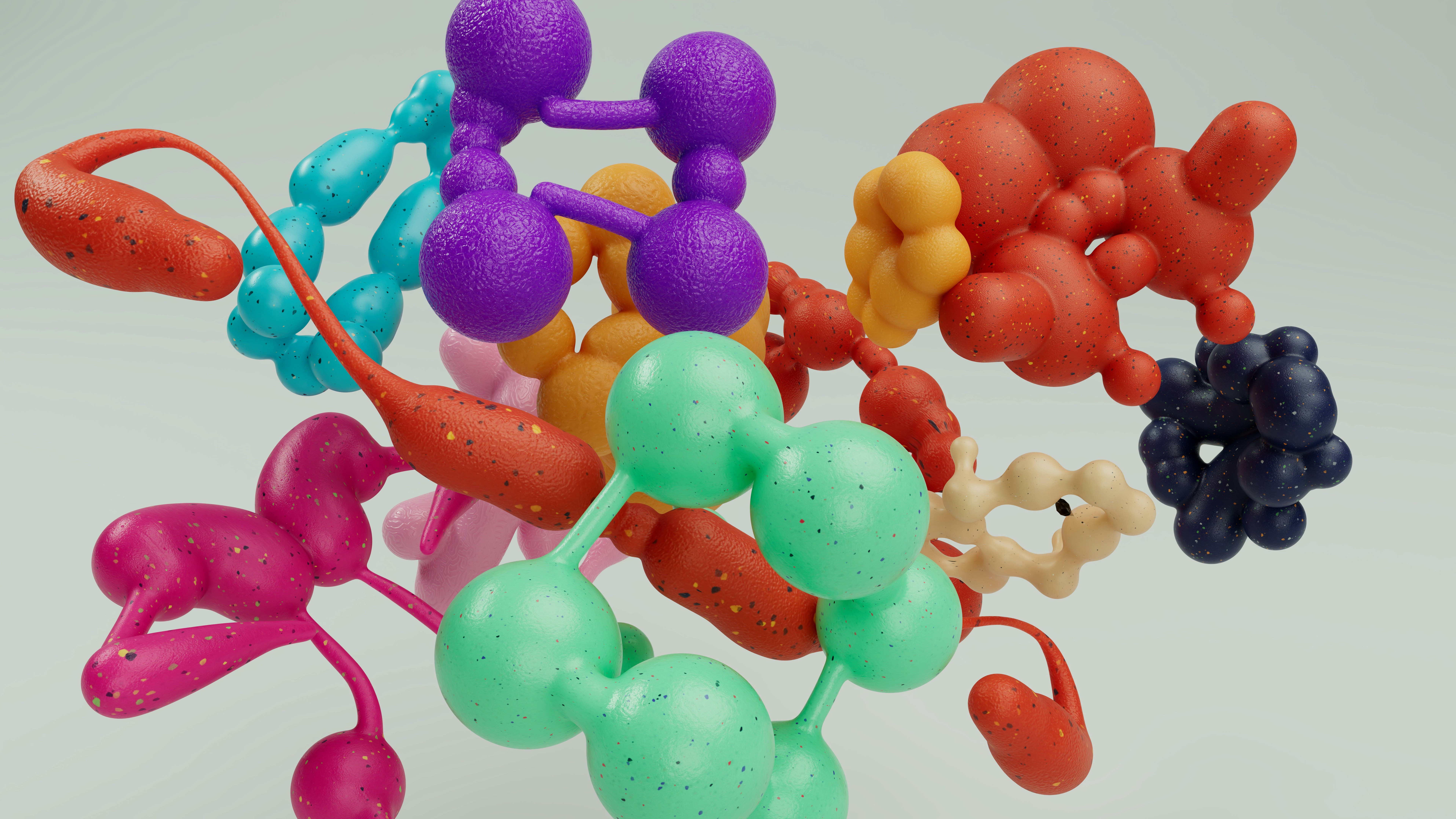 Colorful peptide capsules